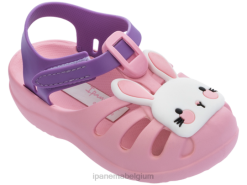 baby's b zomerhout Ipanema roze konijntje schoenen 2L4N386