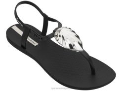 vrouwen blad sandaal Ipanema glans zwart schoenen 2L4N295