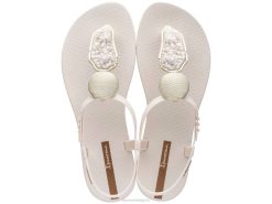 vrouwen elegante sandaalkristal Ipanema parel ivoor schoenen 2L4N166